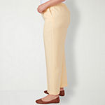 Alfred Dunner Plus Classics Womens Mid Rise Straight Pull-On Pants ...