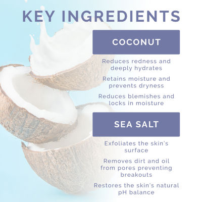 Vitamins And Sea Beauty Sea Salt Coco Gentle Bright Face Scrub Face Treatments