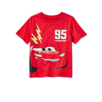 Happy Threads Toddler Boys Crew Neck Short Sleeve Cars Graphic T-Shirt