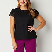 Jcpenney petite blouses best sale