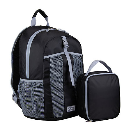 Fuel Dome Backpack With Lunch Bag, One Size, Black