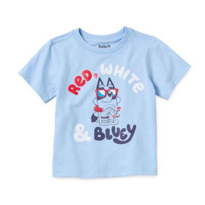 Toddler Boys Crew Neck Short Sleeve Bluey Graphic T-Shirt