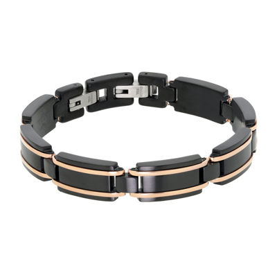 Stainless Steel 8 1/2 Inch Solid Link Link Bracelet