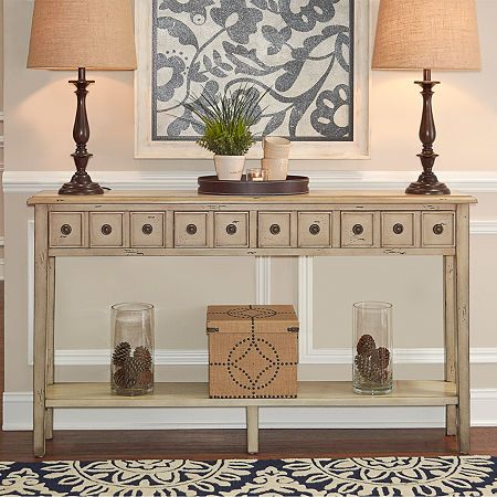 Sadie Long Console, One Size, Yellow