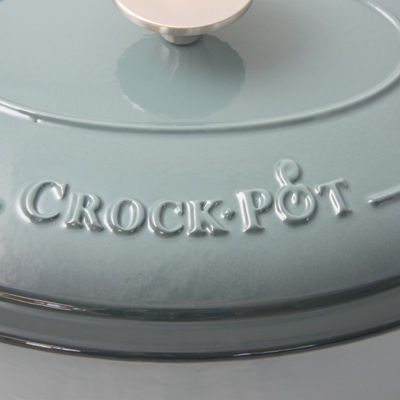 Crock Pot Artisan 7 Quart Enameled Cast Iron Dutch Oven Oval