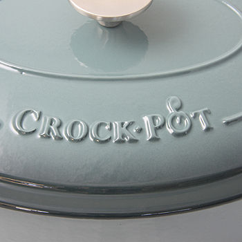 Crock Pot Artisan 7 Quart Enameled Cast Iron Oval Dutch Oven