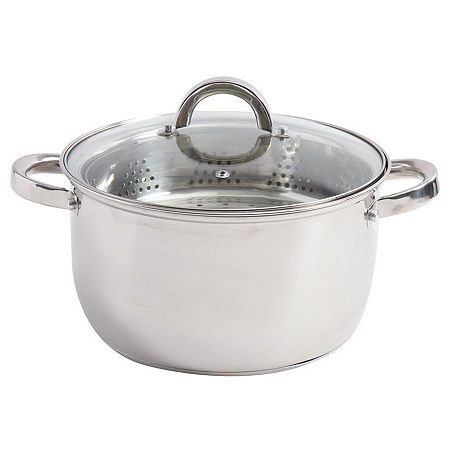 Oster Sangerfield 6 Quart Stainless Steel Casserole With Steamer Insert And Lid, One Size, Silver