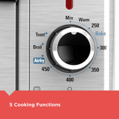 Black+Decker 6-Slice Crisp 'N Bake Air Fryer Toaster Oven
