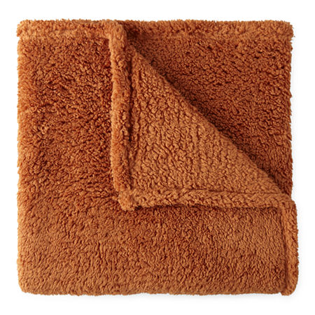 Home Expressions Fleece Throw, One Size, Brown