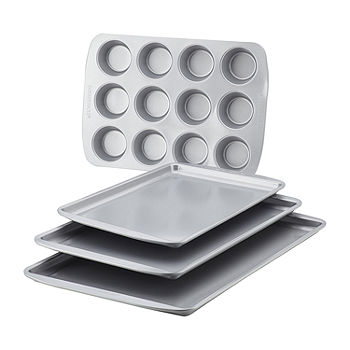 Circulon Total Bakeware 4-pc. Non-Stick Bakeware Set, Color: Gray