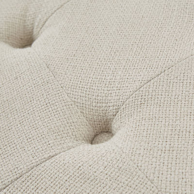 Martha Stewart Cedric Tufted Upholstered Ottoman