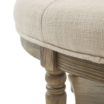 Martha Stewart Cedric Tufted Upholstered Ottoman