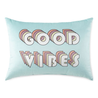 Forever 21 Good Vibes Rectangular Throw Pillow