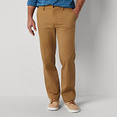 St. John's Bay Stretch Chino Mens Straight Fit Flat Front Pant