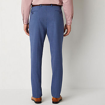Collection By Michael Strahan Pinstripe Mens Regular Fit Flat Front Pant