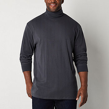 Shaquille O'Neal XLG Drop Needle Big and Tall Mens Turtleneck Long Sleeve  T-Shirt - JCPenney
