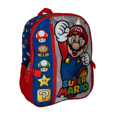 Licensed 5 Piece Super Mario Backpack Set with Lunch Bag