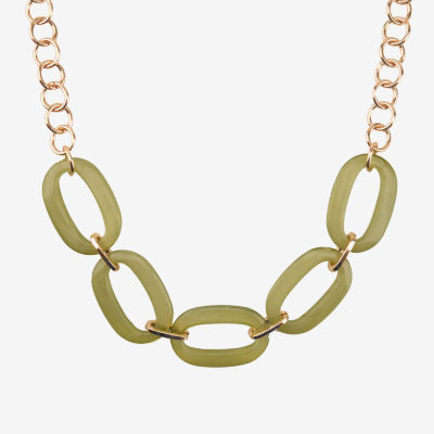 Mixit Gold Tone Womens 18 Inch Link Necklace
