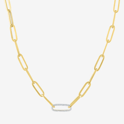 Diamond Addiction (G-H / Si2-I1) Womens 1/ CT. T.W. Lab Grown White 10K Gold Pendant Necklace
