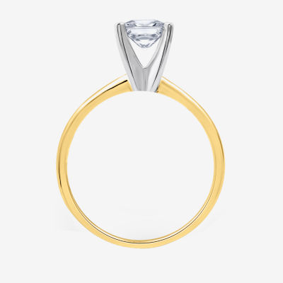 1 CT. Lab-Grown (G-H / SI1-SI2) Diamond Princess-cut Solitaire Engagement Ring 10K Gold