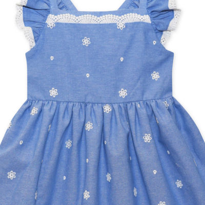 Blueberi Boulevard Little & Big Girls 2-pc. Sleeveless Flutter Sleeve A-Line Dress