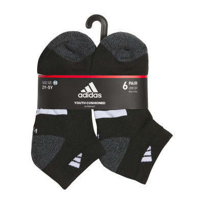 adidas Little & Big Boys 6 Pair Low Cut Socks