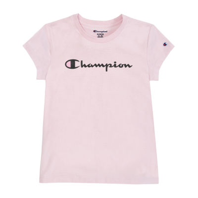 Champion Big Girls Crew Neck Short Sleeve Graphic T-Shirt