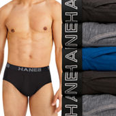 Hanes Ultimate Comfort Blend 5 Pack Briefs, Color: Blk Gry Blu
