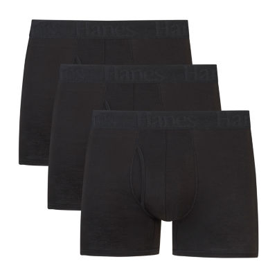 Hanes Originals Supersoft Mens 3 Pack Trunks