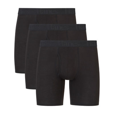 Hanes Originals Supersoft Mens 3 Pack Boxer Briefs