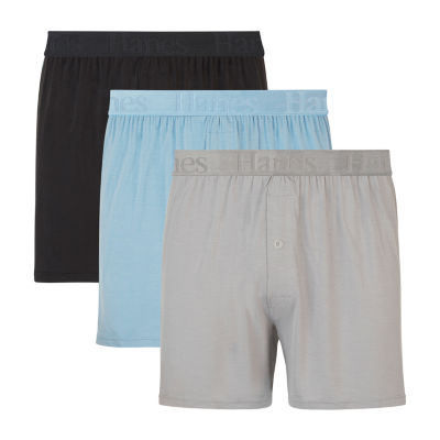 Hanes Originals Supersoft Mens 3 Pack Boxers