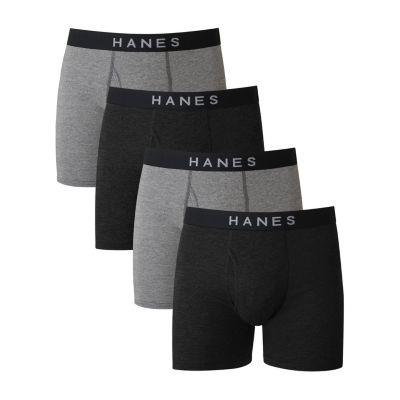 Hanes Ultimate Comfort Blend Mens 4 Pack Boxer Briefs