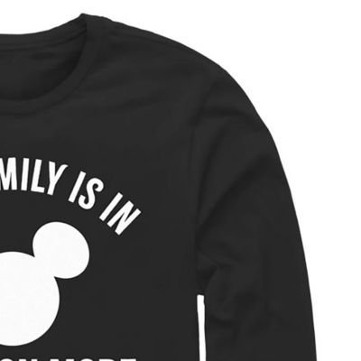 Mens Long Sleeve Mickey Mouse Graphic T-Shirt