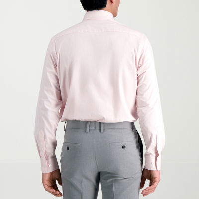 Haggar Mens Slim Fit Easy Care Long Sleeve Dress Shirt