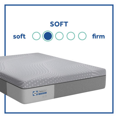 Sealy Posturepedic Lacey 13.25" Hybrid Plush Tight Top - Mattress + Box Spring