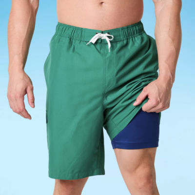 St. John's Bay Swim Mens Lined Shorts Big and Tall