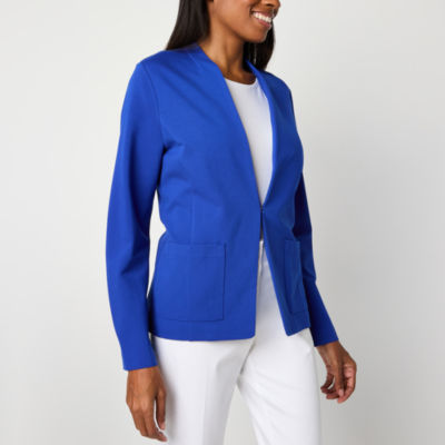 Liz Claiborne Ponte Womens Classic Fit Blazer