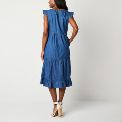 Alyx Sleeveless Midi Fit + Flare Dress