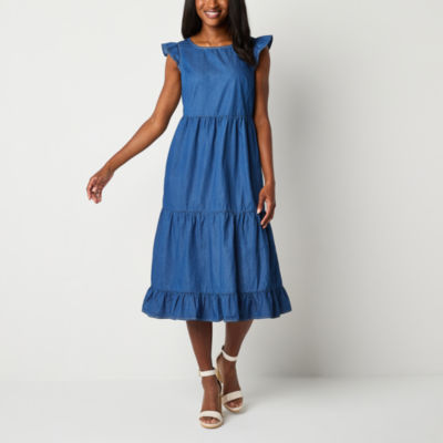 Alyx Sleeveless Midi Fit Flare Dress Brazos Mall