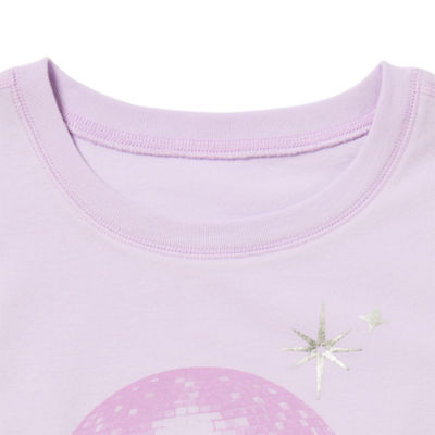 Thereabouts Little & Big Girls Adaptive Round Neck Short Sleeve Graphic T-Shirt