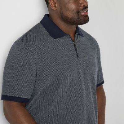 Shaquille O'Neal XLG Big and Tall Mens Classic Fit Short Sleeve Polo Shirt