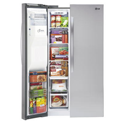 LG ENERGY STAR® 21.9 cu. ft. Smart Wi-Fi Enabled Ultra Large Capacity Side-By-Side Counter Depth Refrigerator