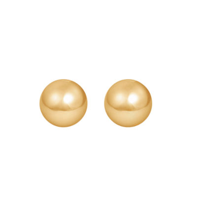 14K Gold 8mm Ball Stud Earrings