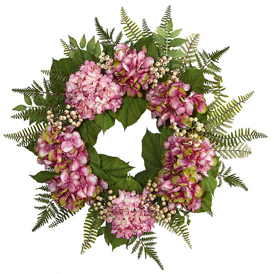 24” Hydrangea Berry Wreath - JCPenney
