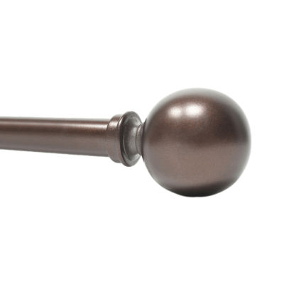 Deco Window Round Ball 1 IN Adjustable Curtain Rod