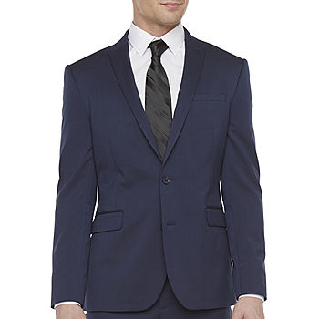 Omgekeerd jury schaal JF J.Ferrar Mens Stretch Fabric Slim Fit Suit Jacket, Color: New Navy -  JCPenney