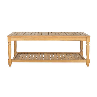 Oakley Collection Weather Resistant Patio Coffee Table, Color: Natural -  JCPenney