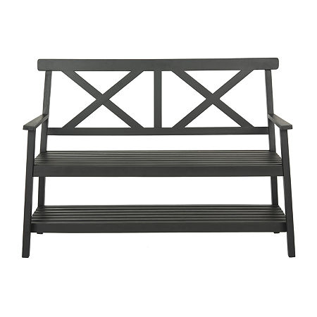 Mayer Patio Collection Bench, One Size, Black