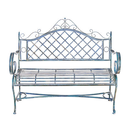 Abner Patio Collection Bench, One Size, Blue