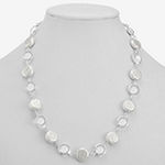 Liz Claiborne Simulated Pearl 17 Inch Rolo Round Collar Necklace
